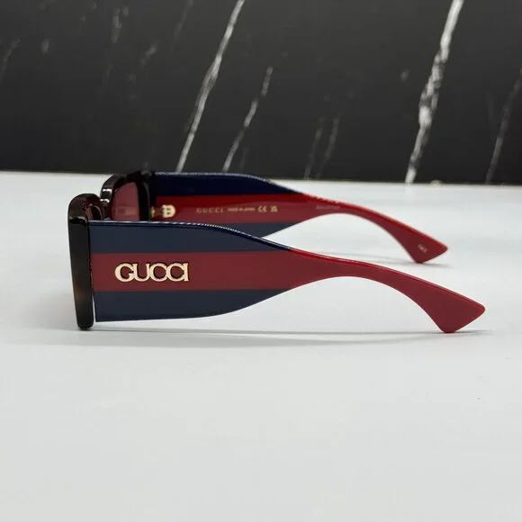 NEW GUCCI GG1860S 002 HAVANA BLUE RED UNISEX SUNGLASSES GUCCI